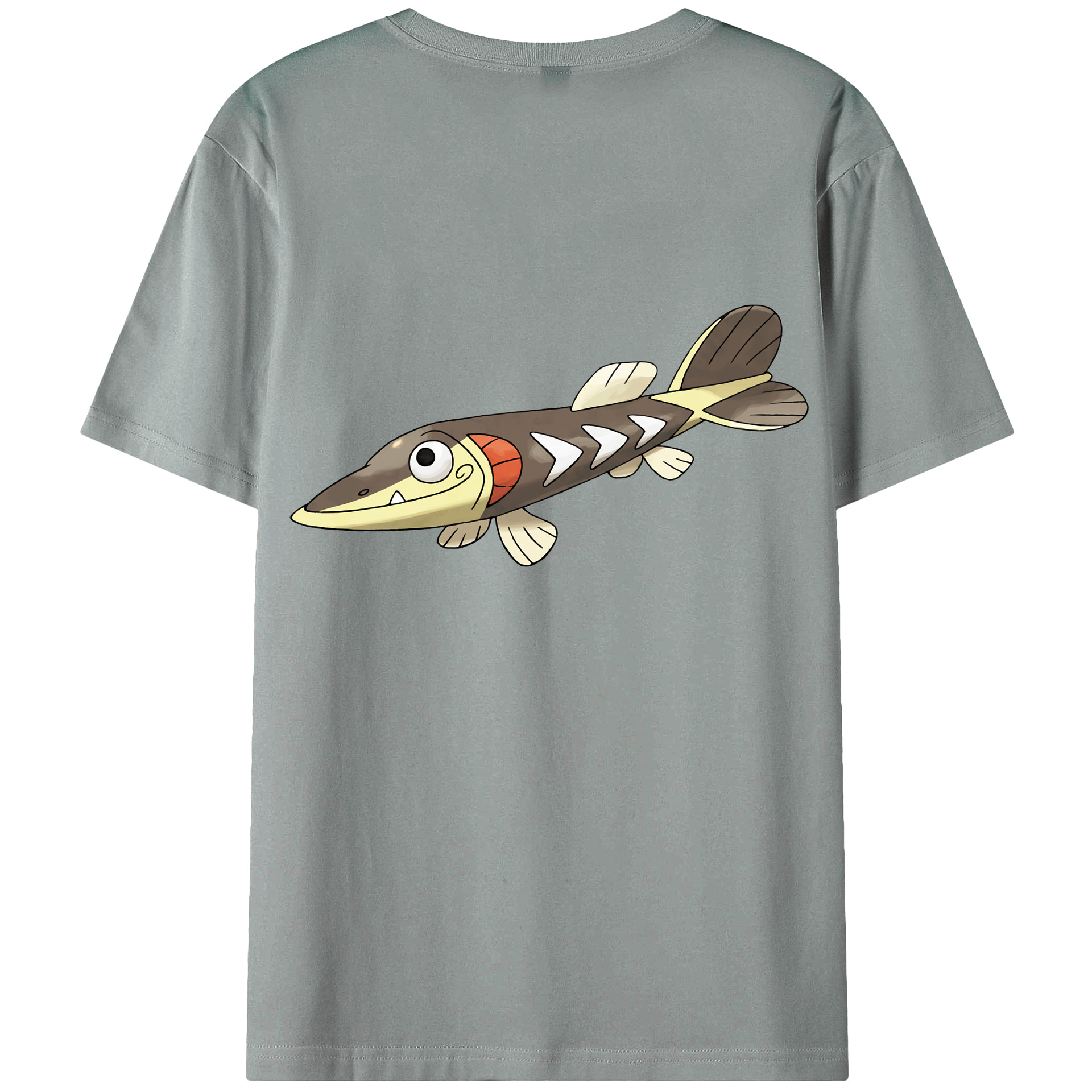 （画像用） ポケットモンスター Pokémon 綿100％ メンズ半袖Tシャツ（バックプリント） 通気性